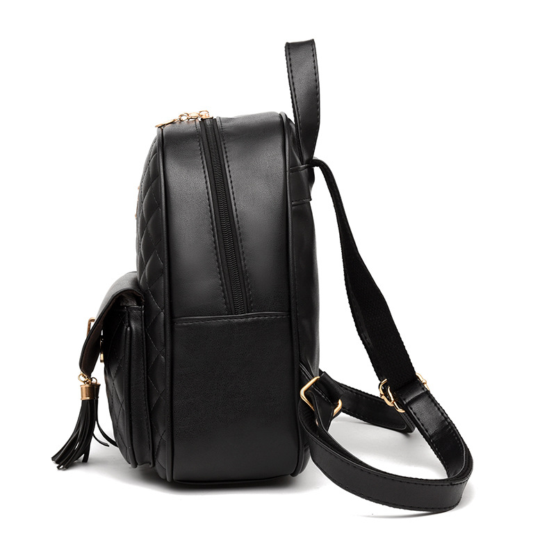 Women's Backpack 2023 Autumn and Winter New Bag European and American Style Fashion Rhomboid Bag Backpack One-Piece Generation