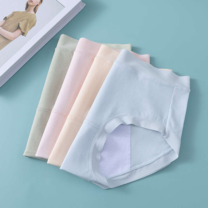 Seamless Pure Cotton Physiological Simple Close Fitting, Anti Leakage Menstrual Pants, Comfortable and Leak Proof Women's Underwear During Menstr