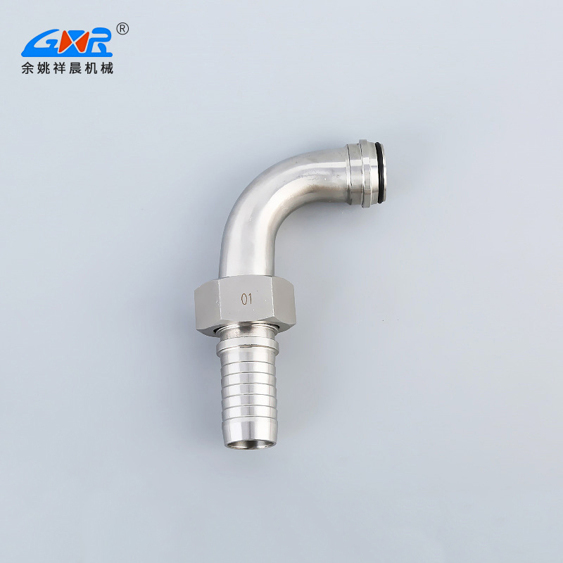 Stainless steel hose connector manufacturer supplies hose flange connector 90 ° 304 flange connector