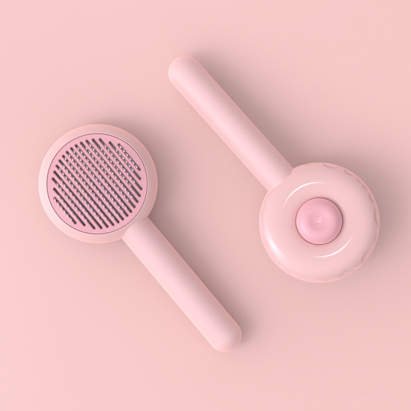 Cats Dogs Puppy Rabbits Slicker Shedding Deep Cleaning Washable Comb Massaging Self Cleaning Hair Remover Grooming Pet Brush