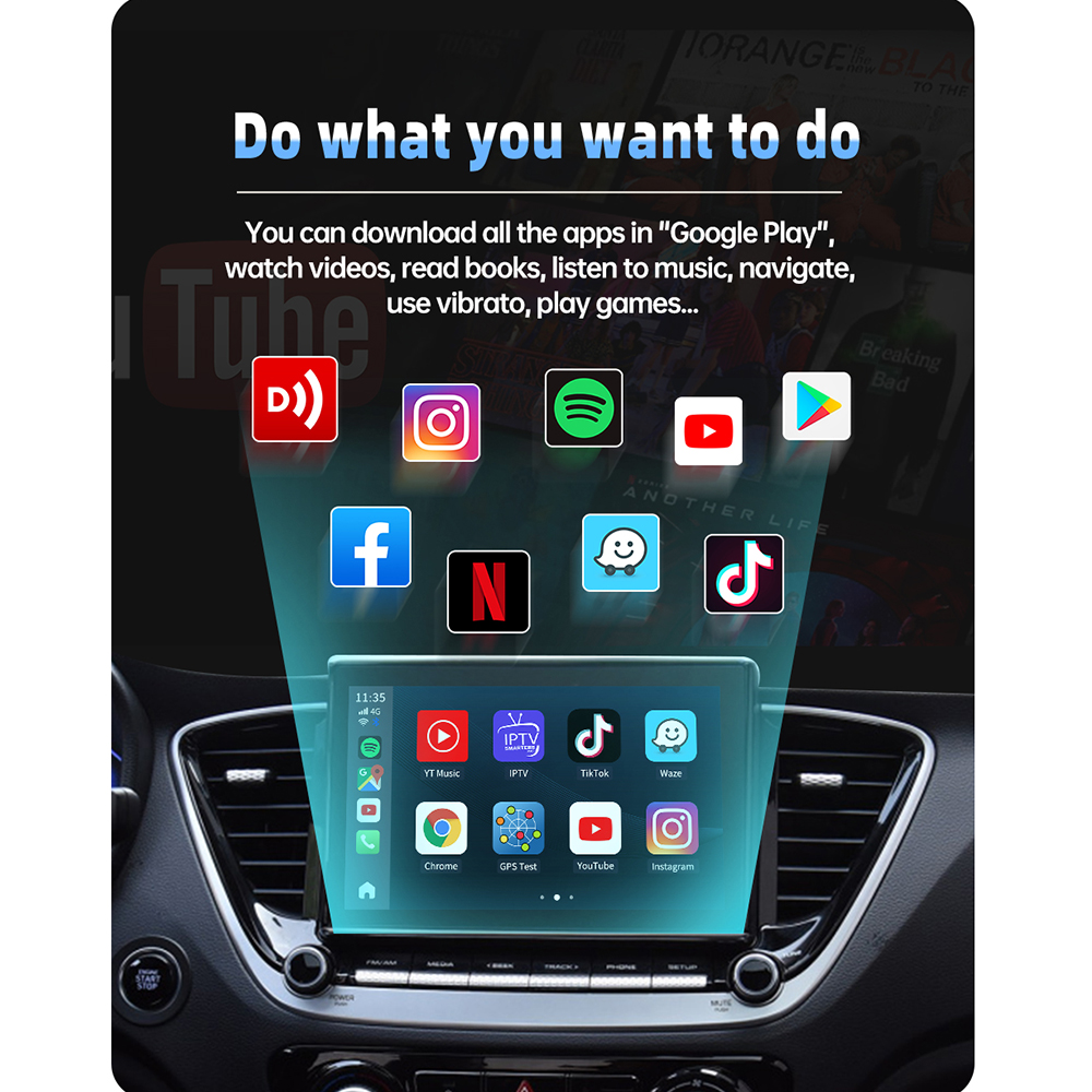 car play Android 13 Carplay Ai Box Wireless Adapter Carplay Android Auto Portatil Magic Box Carplay