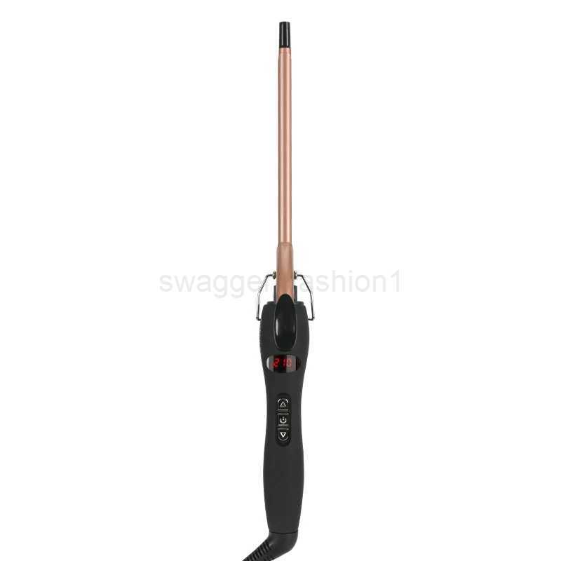 Aofeilei professional 9mm curling iron Hair waver Pear Flower Cone Ceramic curling wand roller beauty Salon Hair CurlersB240719