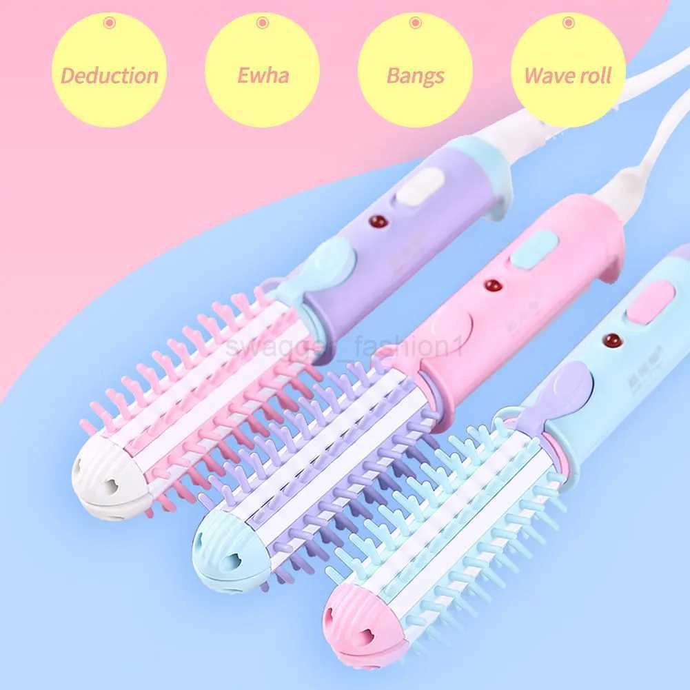 Mini Hair Curling Iron 220V Electric Small Hair Straightening Curling Iron Set Cute Flat Irons Travel Hair Straightener ToolsB240719
