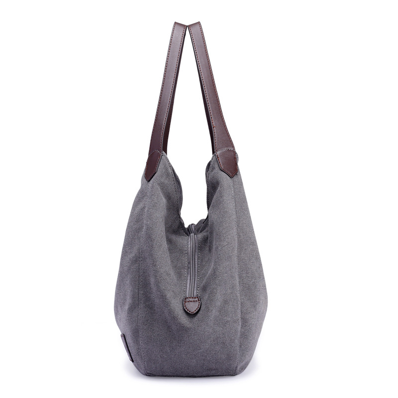 Tilorraine canvas women handbags fashion wild art simple Korean style of the shoulder bags multi-layer casual bag bags for women