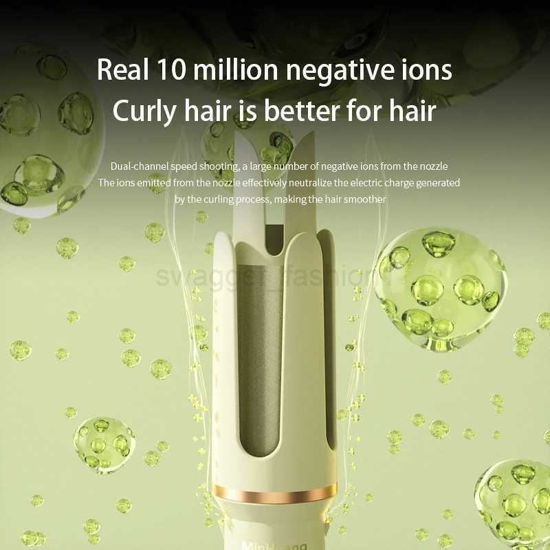 MinHuang Automatic Curling Iron 32 mm Big Roll Anion Ceramic Hair Curler 4-Speed Adjustable Fast Heating Fashion Styling ToolsB240719