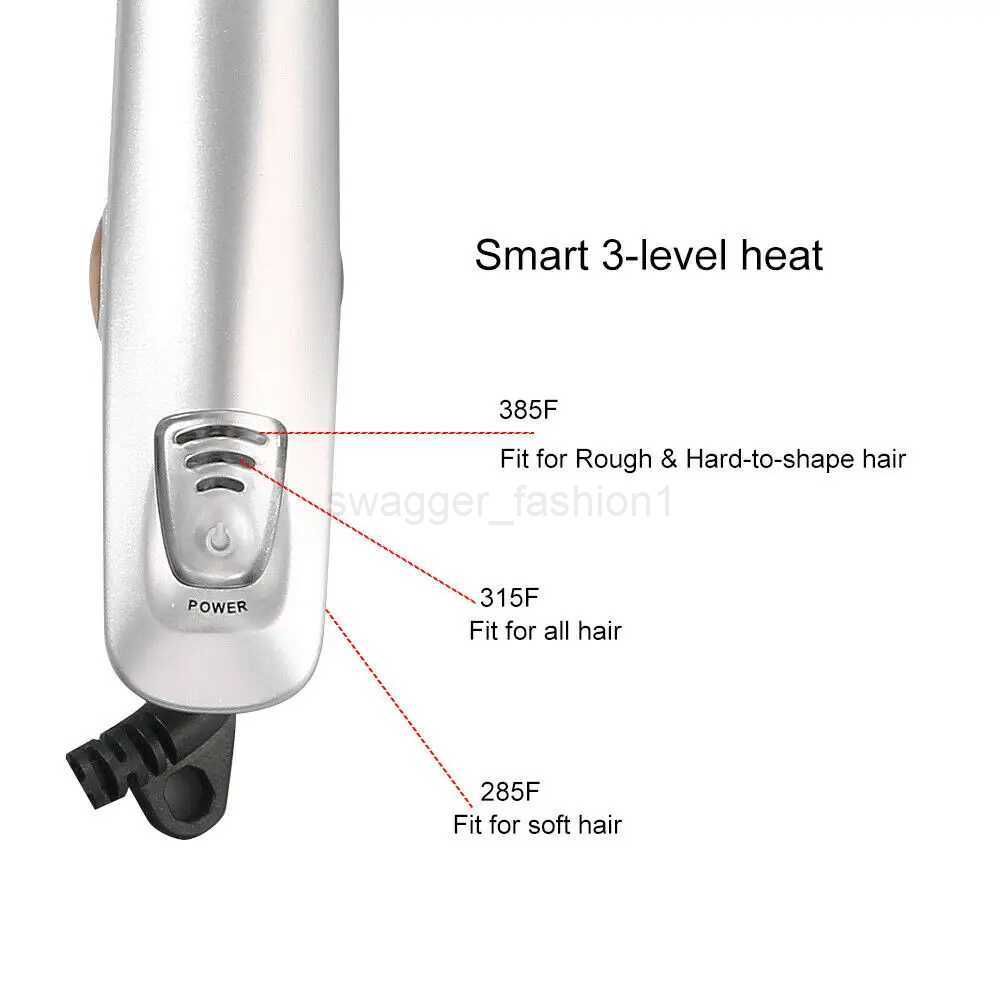 Hair Curling Iron Max 2-Way Rotating Hair Curler 2 In 1 Hair Curler Straightener Brush Smoothing Hair Iron Electric HairbrushB240719B240720