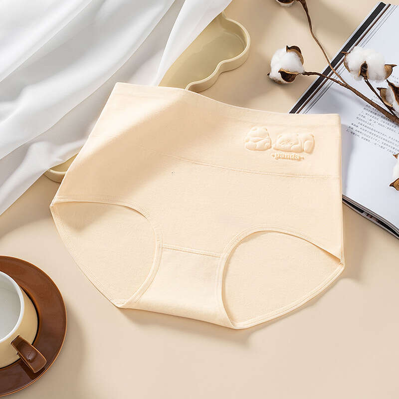 High Waisted Pure Cotton Abdominal Warmth and Embossed Underwear for Rural Healing Women's Triangle Pants Underwears Woman Women Underwear Linger