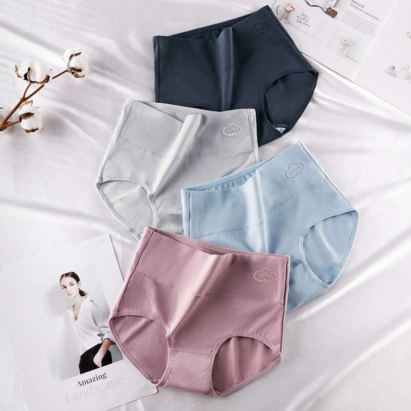 Large Size Graphite Antibacterial High Waisted Printed Triangle Women, Pure Cotton Underwear for Women Calzoncillos Underwear Women Panties Underwears