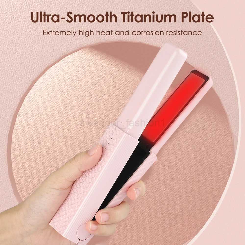 Mini Hair Straightener Dual-purpose Straight Splint Hair Curler Curling Iron Portable Hair Straightening Splint Bangs CurlerB240719