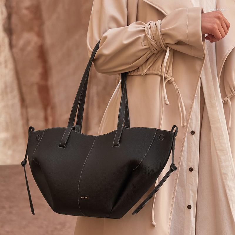 Bag French Cross-border Niche Brand Pol Tote Cyme Large Capacity Shopping Genuine Leather Shoulder Women's b3b4 4