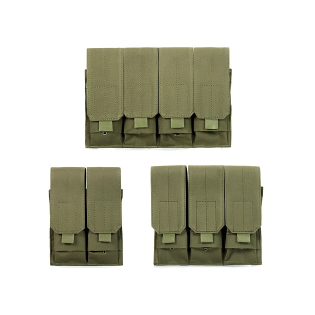 Tactical multi link quadruple link magazine bag two link triple link storage bag walkie talkie bag field Molle accessory bag
