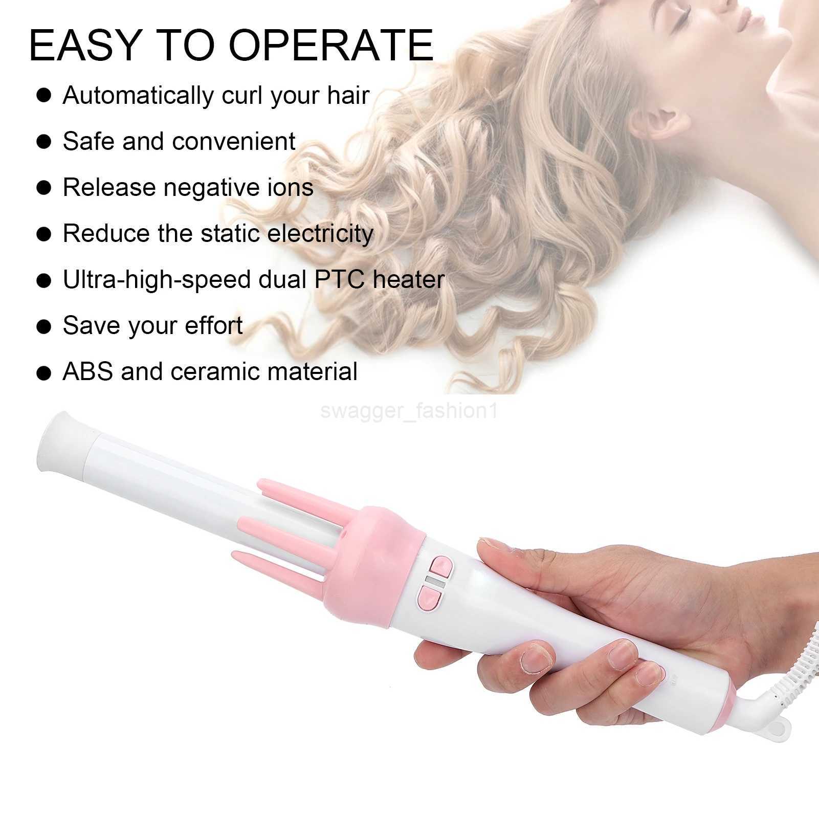 Curling Iron Hair Curler Professional Ceramic Curling Iron Automatic 360 Rotating Hair Curler Electric Curling Wand 110240VBz240719