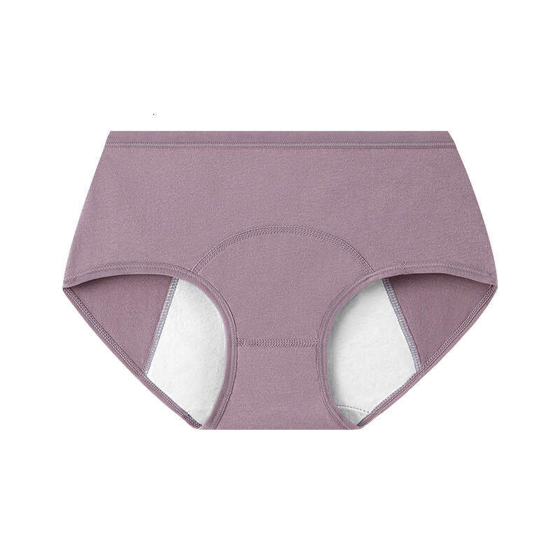Mid Waist Underwear, Pure Cotton Crotch, Menstrual Pants, Plus Size, Front and Back Leak Proof Physiological Underwear Women Underwear Calecon Calzonc