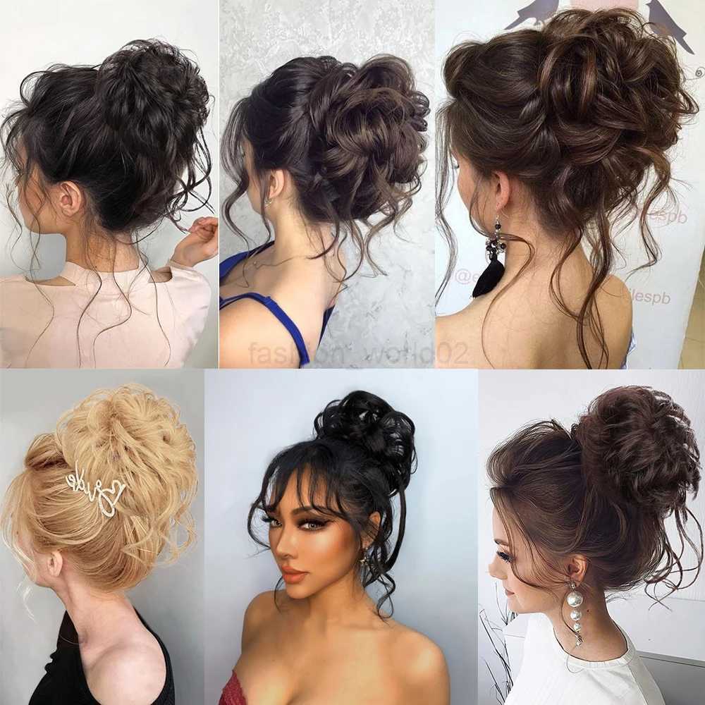 Synthetic hair clip Womens messy curly hair Wigs rabbit claw Chignon hair clip for womens fake hairX240719