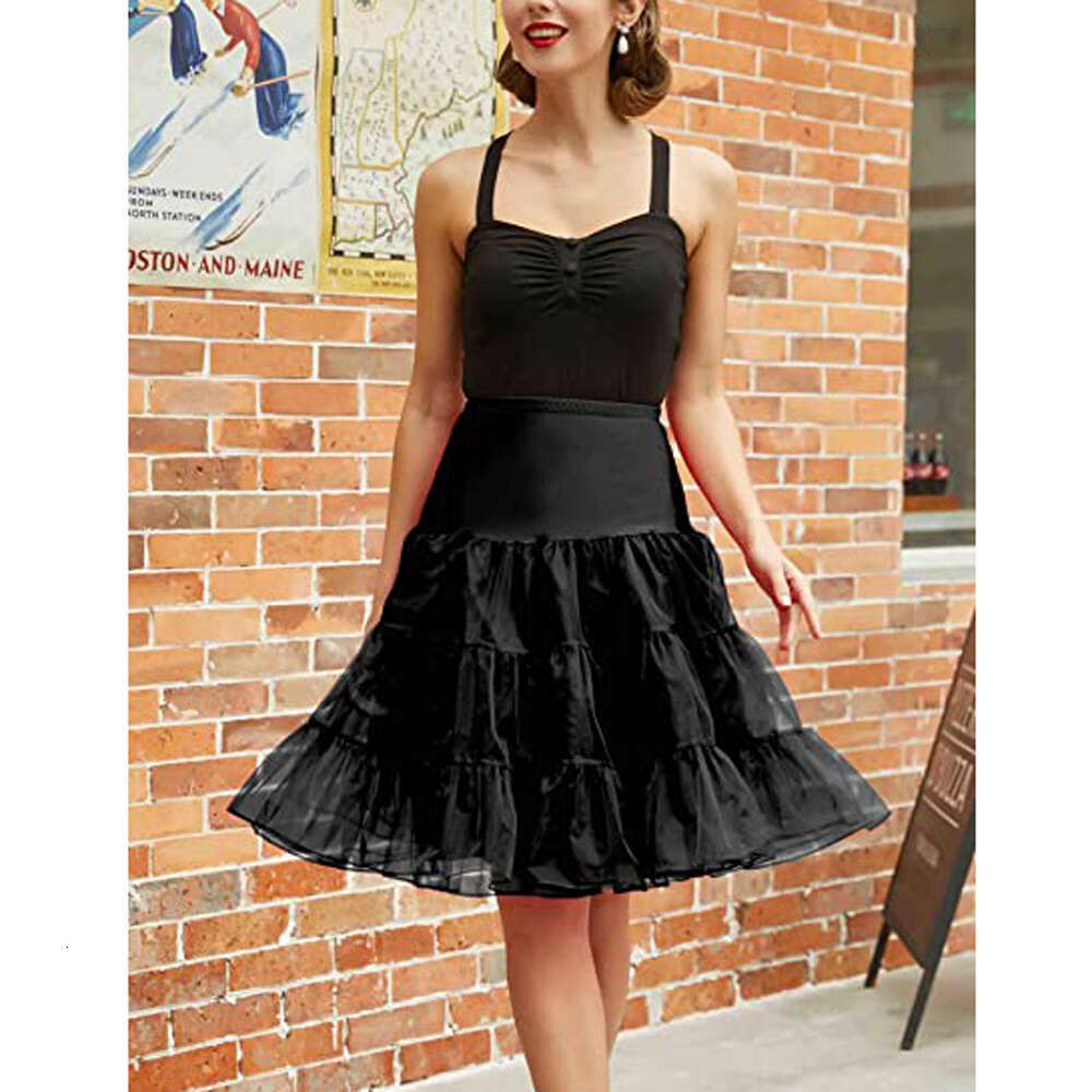 High Waist Vintage Petticoat Girl Crinolin Women Maxi Skirt For tail Party Ball Gown Underskirts Elegant Wedding Accessories