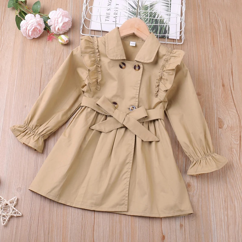 Spring Windbreaker Jacket Children Outerwear Kid Clothes Girl Coat Children Clothes For 2-6 Years 240711