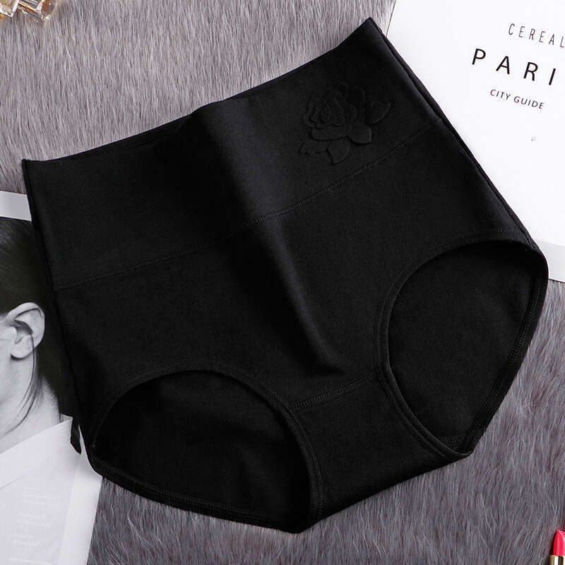 Pure Cotton Triangle Pants Embossed Postpartum High Waisted Abdominal Large Size Underwear Calecon Lingerie Underwears Woman Women Underwear Calzoncil