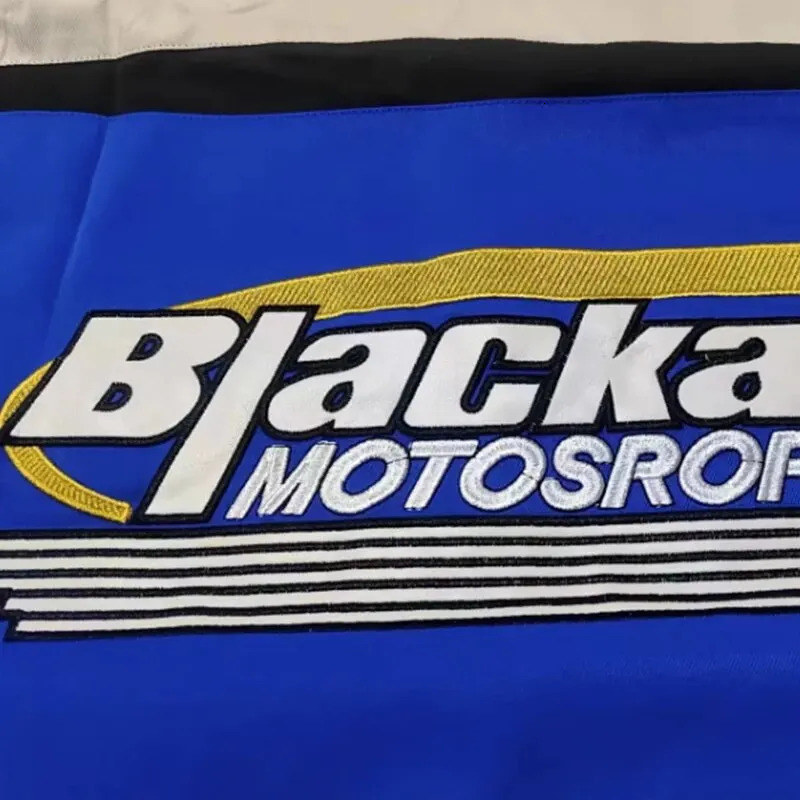 Motorcycle Baseball Jackets Men Y2K Harajuku Letter Embroidery Patchwork Coats Vintage Hip Hop Streetwear Varsity Jacket Unisex 240716