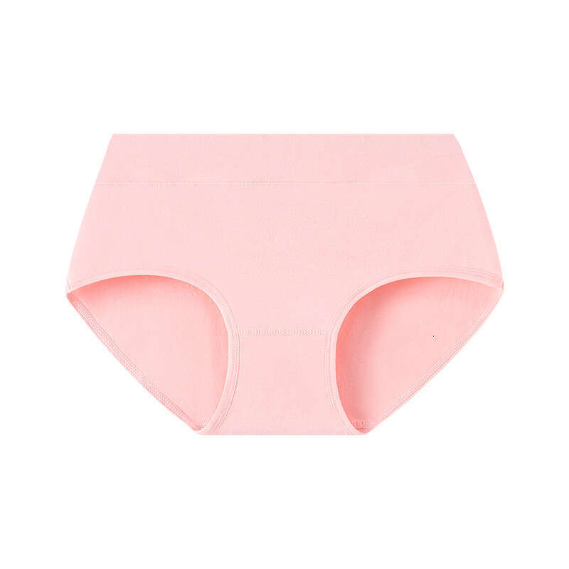 Solid Color Mid Waist Plus Size Underwear, Pure Cotton Comfortable Women's Underwear Calzoncillos Underwear Women Lingerie Underwears Woman Calec