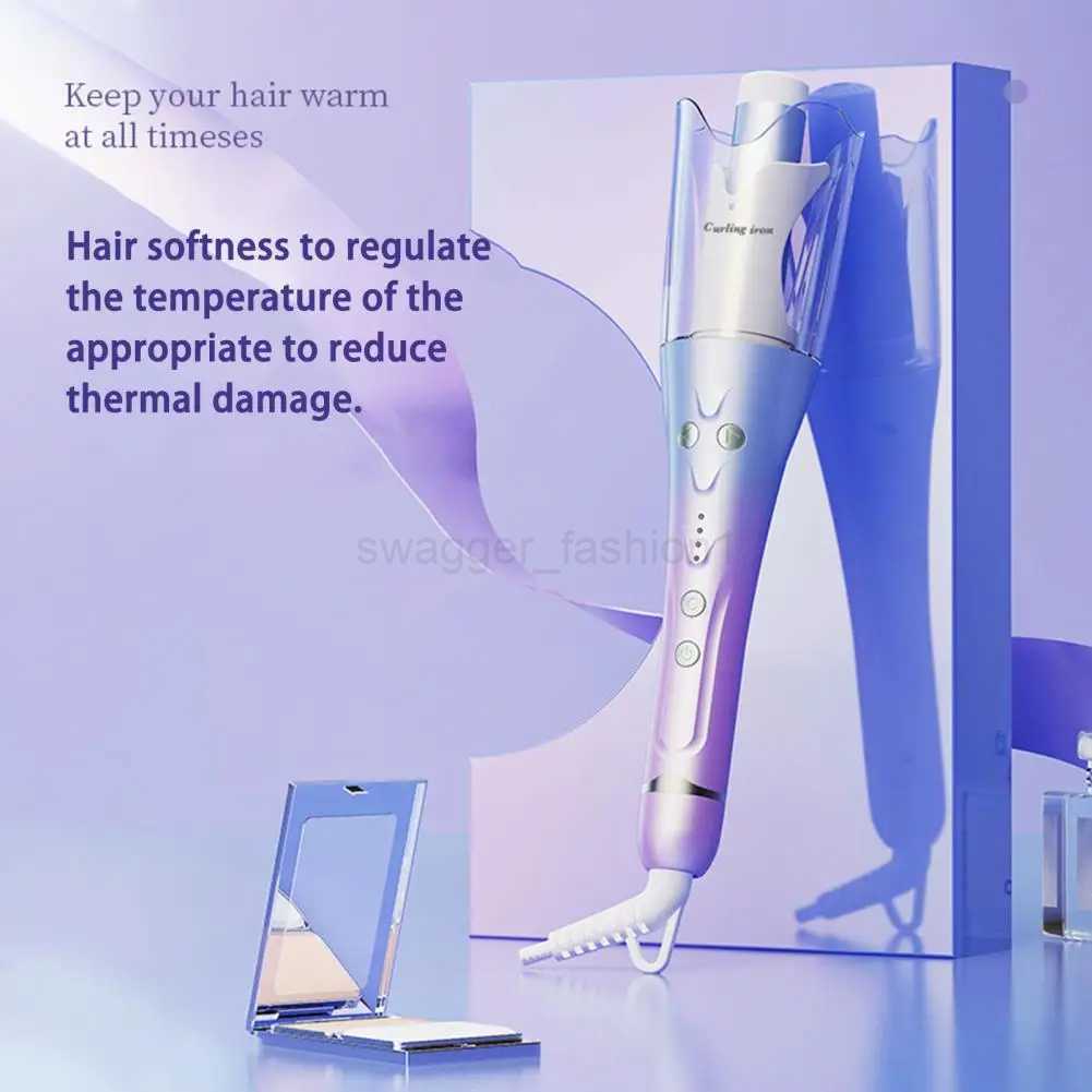 Automatic Hair Curler Auto Shut-Off Spin Iron 3 Adjustable Temperature Anti-scalding EU Plug Fast Heating Auto Hair Curler WandB240719