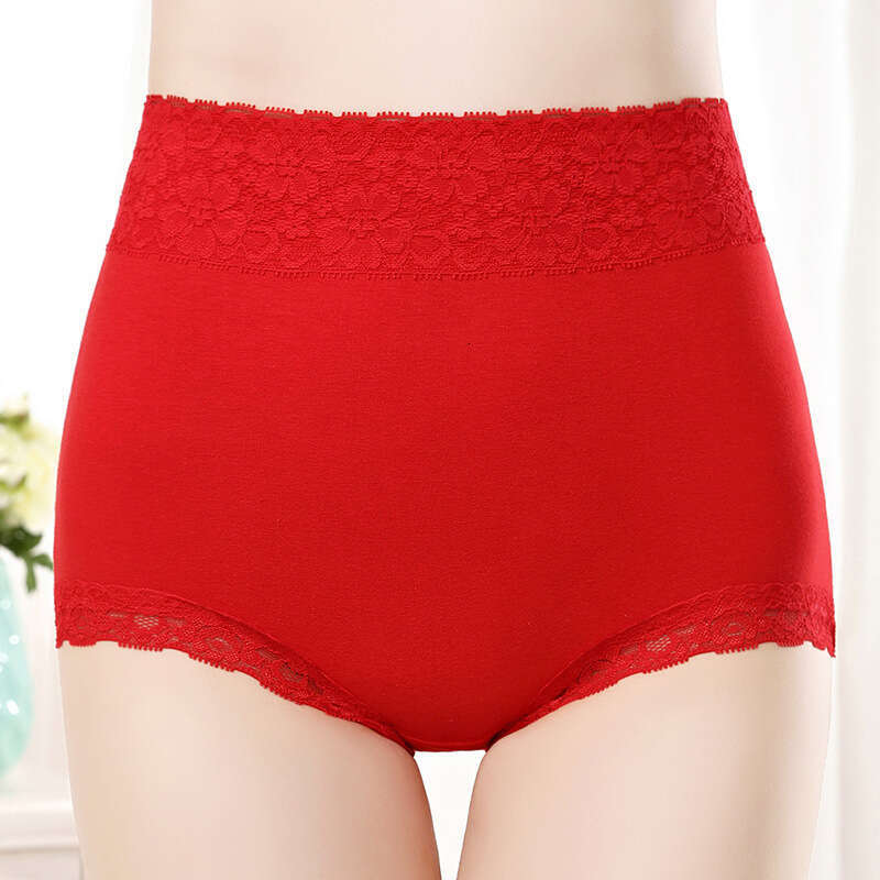 Pure High Waisted Lace Seamless Triangle Pants Pure Cotton Women's Underwear Headband Panties Women Underwear Calzoncillos Underwears Woman Calec