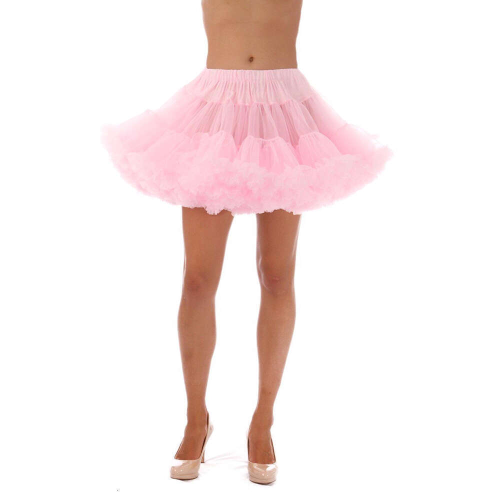 Short Tulle Petticoat Tutu Soft Mini Skirt For Women Wedding Party Ballet Dance Underskirt Prom Dress Ball Gowns Candy Color