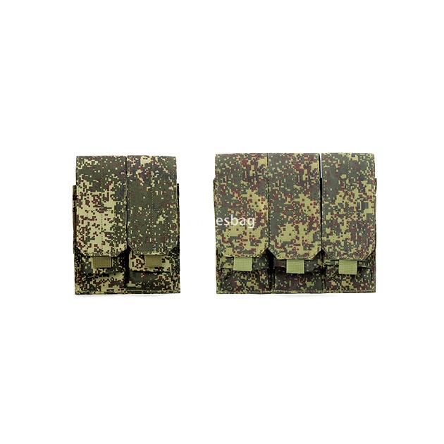 Tactical multi link quadruple link magazine bag two link triple link storage bag walkie talkie bag field Molle accessory bag