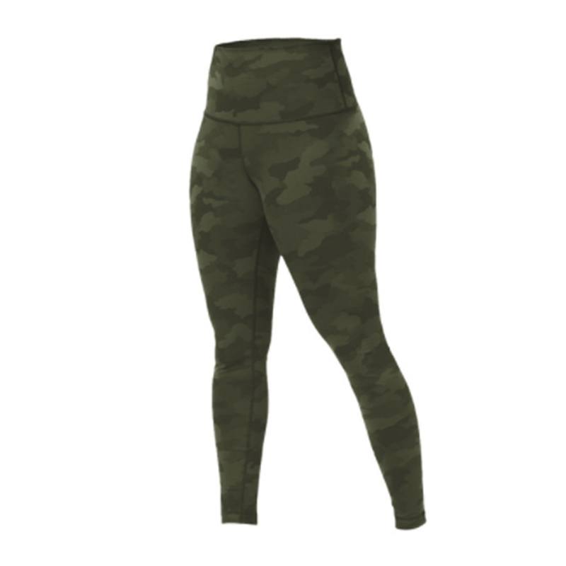 Womens Naked Feeling Yoga Pants High Waist Breathable Camouflage Tight Pants Tummy Control Workout Leggings New best sell