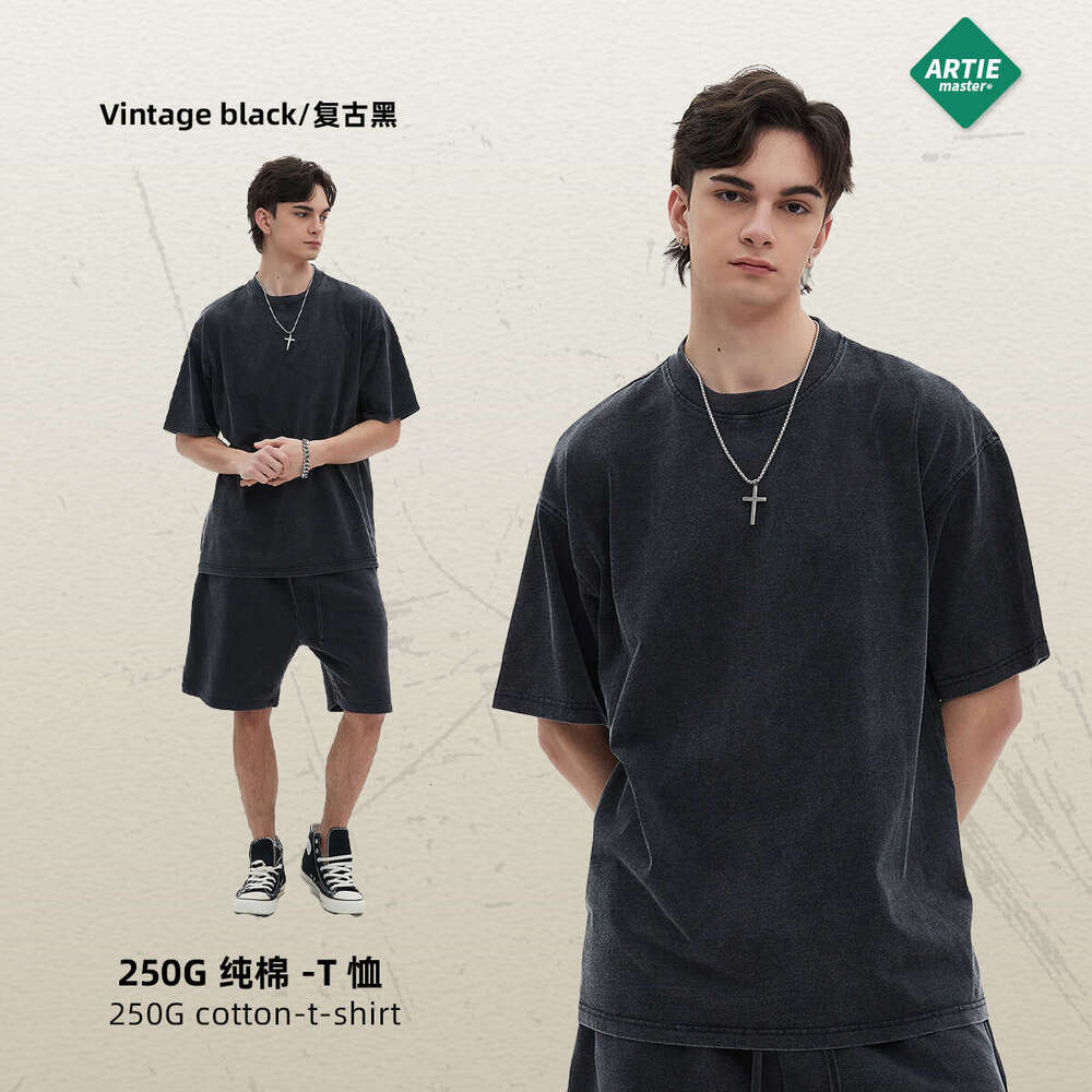 T-shirt Best Saller Summer Retro Loose Versatile Harajuku Print Vintage Brushed Print Tshirt Plaid Chiffon Women's Solid Turtleneck Women's 
