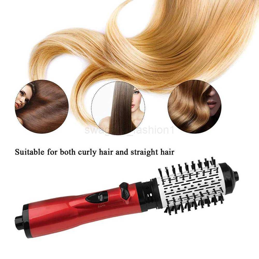3 In 1 Rotating Electric Hair Straightener Brush Hair Curler Hair Dryer Brush Hot Air Comb Negative Ion Hair Styler CombB240719