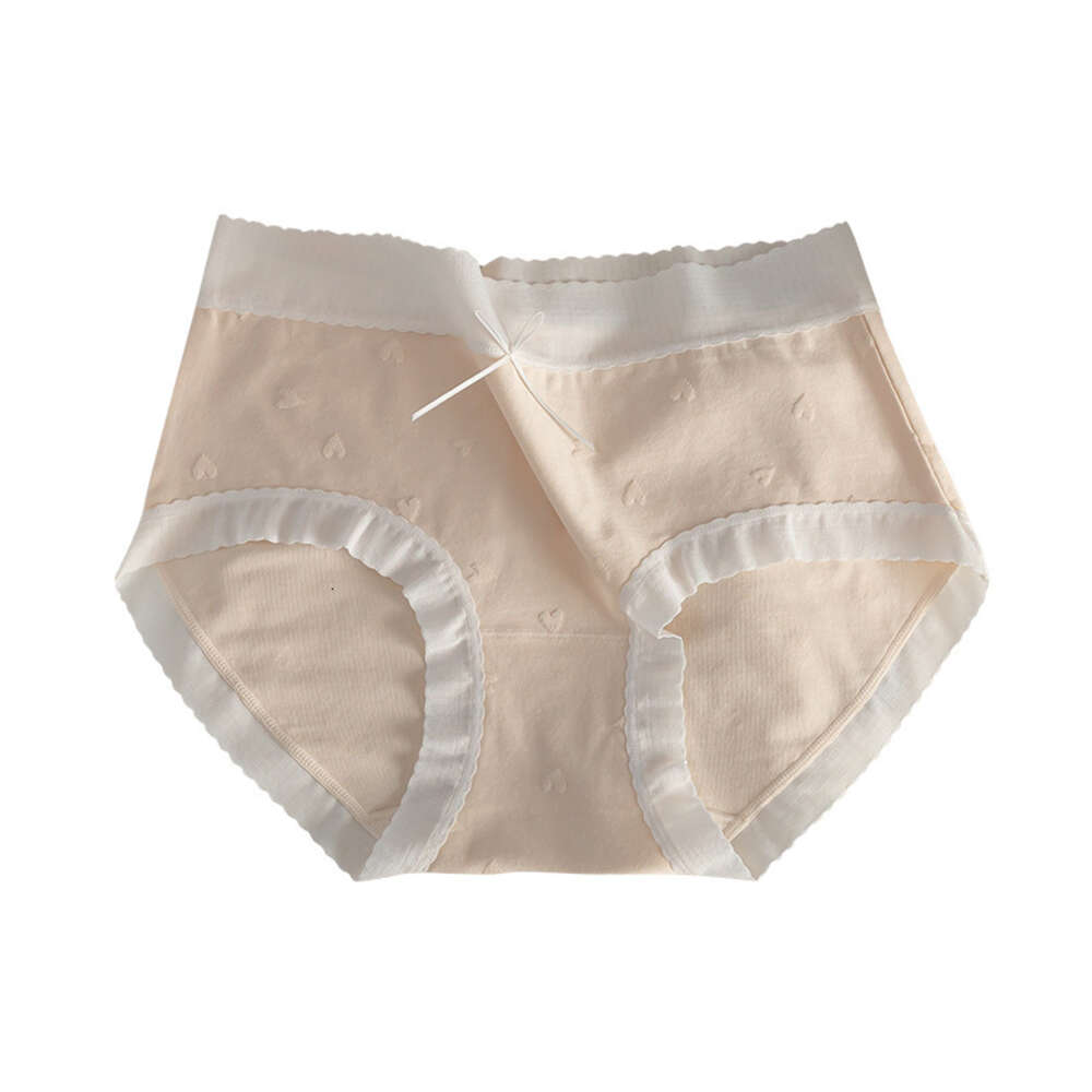 5A Antibacterial Cotton Comfortable Breathable Love Cute Girls' Lace Edge Non Trace Women's Underwear Women Underwear Underwear Women Calzon