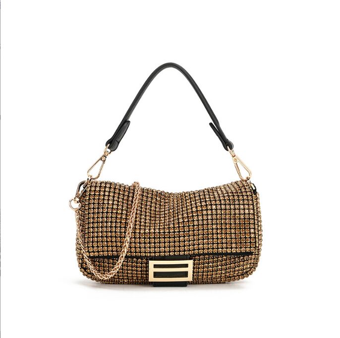 luxury Designer shoulder bag Handle Shining Rhinestones Evening clutch Bag Purse Crystal Purses and handbag For Girls Party Backpacks