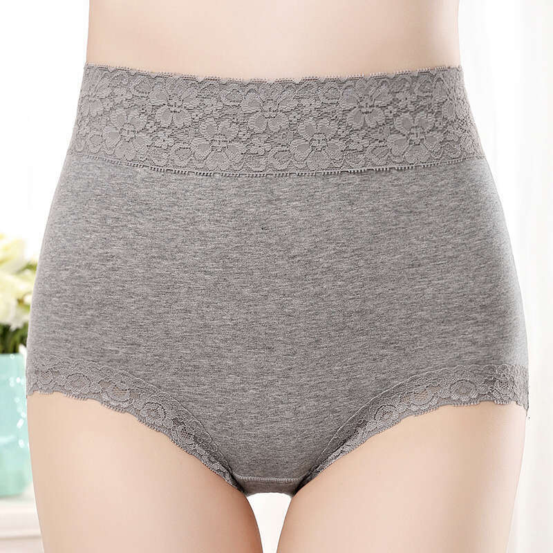 Pure High Waisted Lace Seamless Triangle Pants Pure Cotton Women's Underwear Headband Panties Women Underwear Calzoncillos Underwears Woman Calec