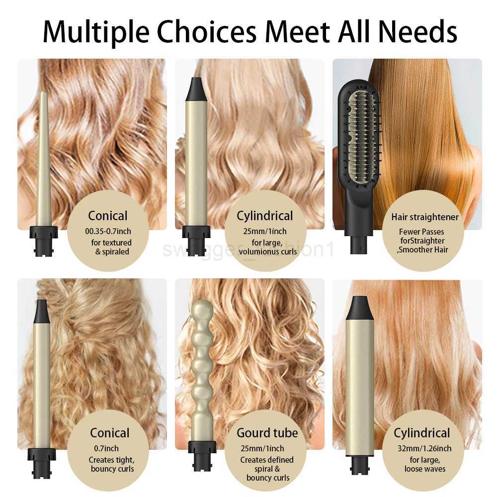 LISAPRO Hair Iron Straightening and Hair Curling Iron Volumizer Styler Hair Care Woman for Home Use Beauty Devices Hair DryerB240719