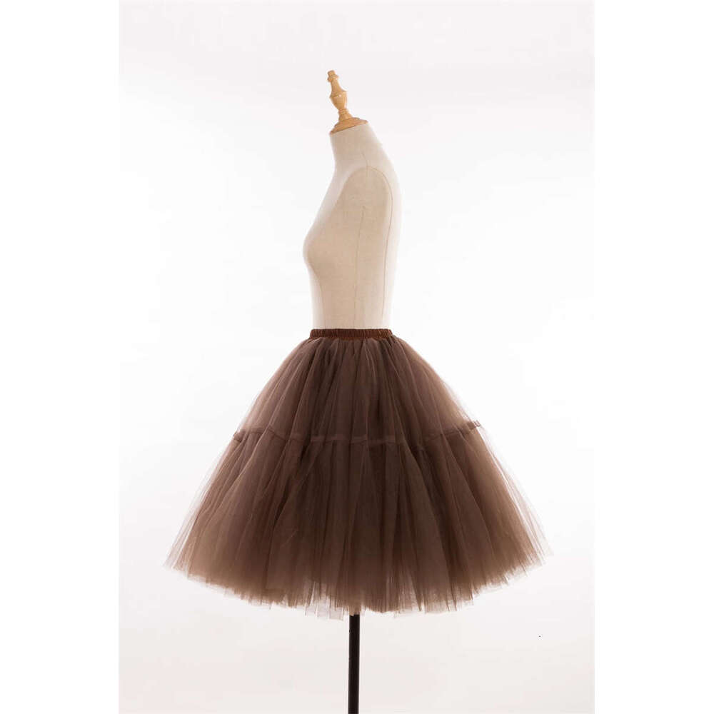 2023 Women Tutu 50s Tulle Skirt Hoopless Underskirt Slips Vintage Rockabilly Swing Petticoat Crinoline