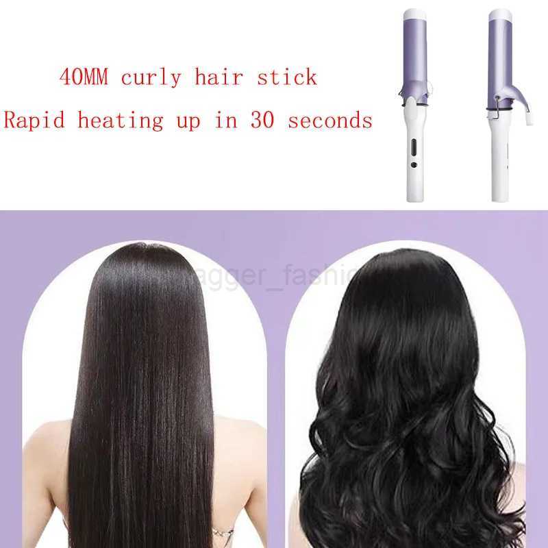 New 40mm Curling Barrel 30 Seconds Fast Heating Curling Irons Korean Style Large Wave Curler Negative Ion Free From Hair DamageB240719