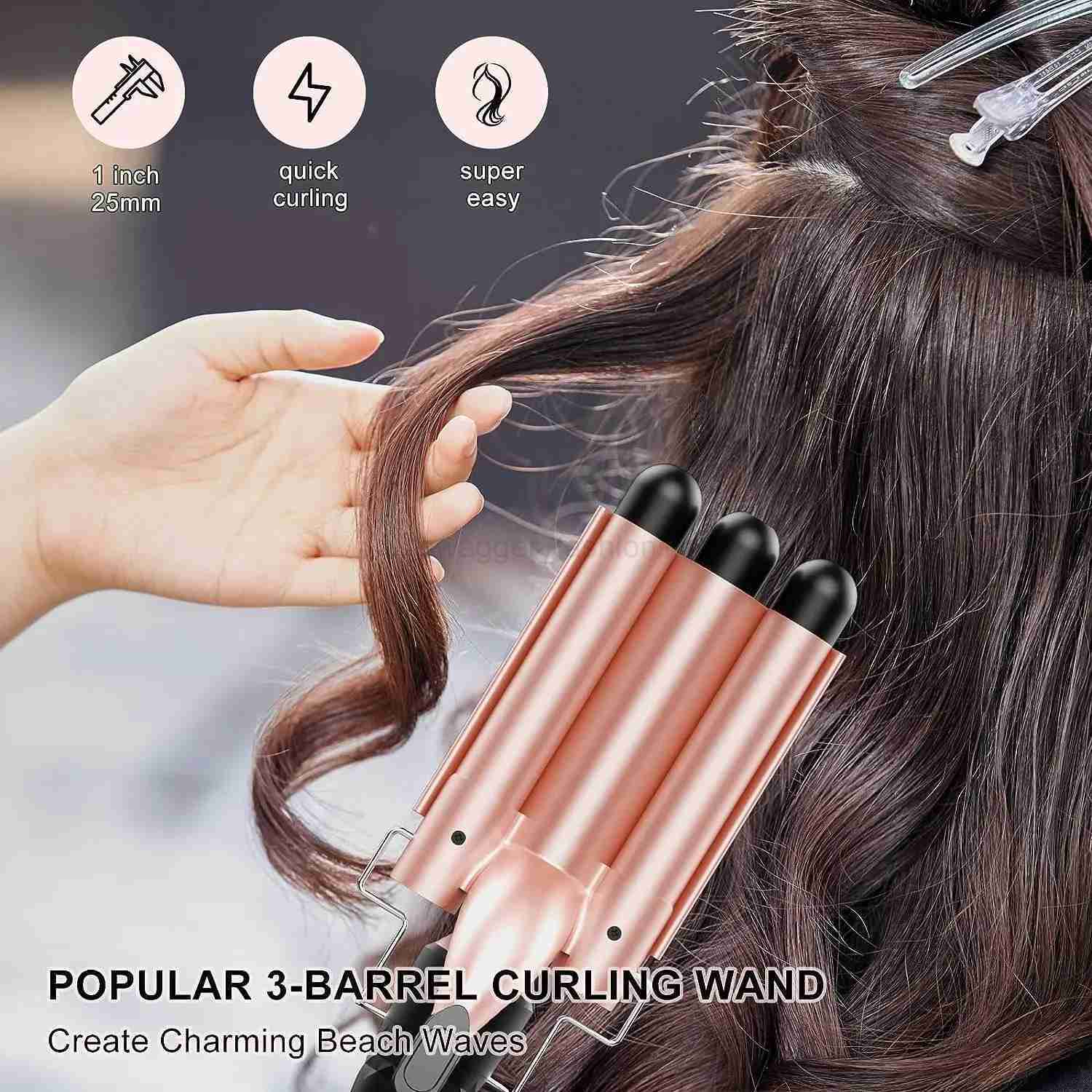 YAWEEN Curling Iron Hair 5in1 With Fast Heating Up Professional Curling Iron Hair Styling Appliances Suitable For All Hair TypesB240719