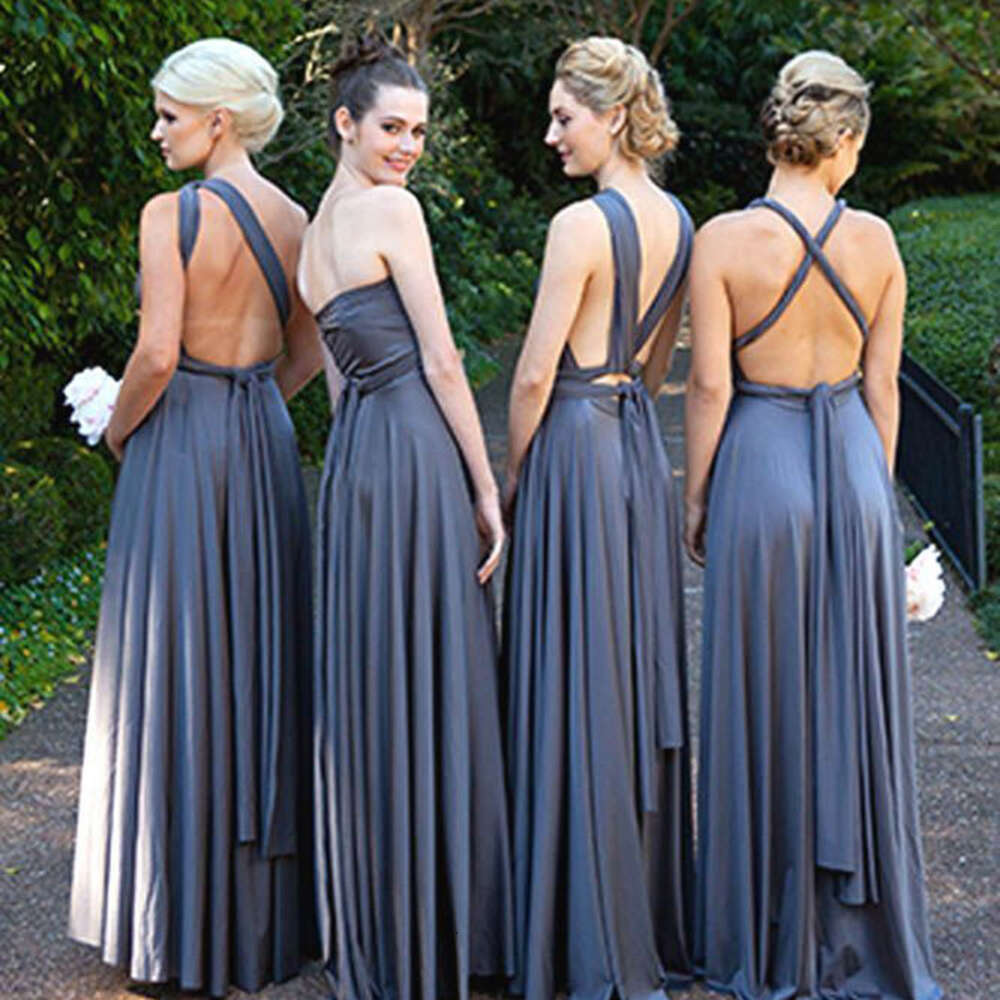 Bridesmaid A-E Evening Greek Maxi Sexy Red Pink Elegant Formal Long Dress 0219