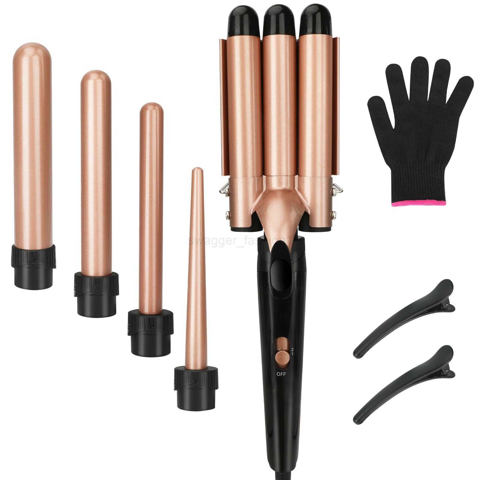 5 in 1 Hair Curler Curling Wand Set Fast Heating and Anti-Scald Hair Styling Tools for Hair Styling Beauty ToolB240719