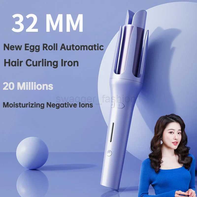 New Automatic Hair Curler Stick Negative Iron Electric Ceramic Curler Fast Heating Rotating Magic Curling Iron Hairdressing ToolB240719