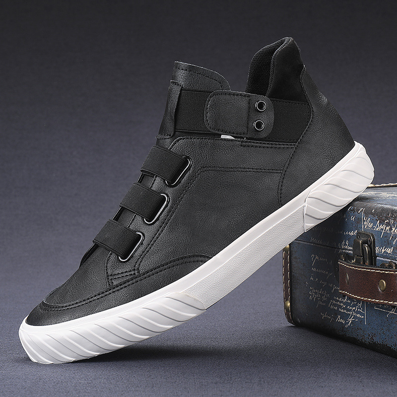 2024 Men's Leather Slip-On Loafers: Casual, Comfy, Cool High Top Flats 4