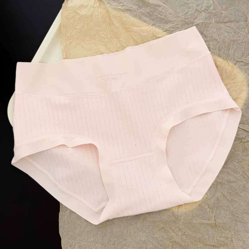 7A Antibacterial Crotch Pure Needle Drawn Breathable High Waisted Women's Underwear, Cotton Comfortable Seamless Underwear for Women Calzoncillos