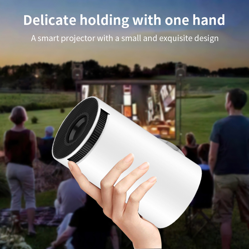 HY300 Smart Projector Android 12.0 WIFI Wireless Connection 130 ANSI 600P 720P Home Cinema Outdoor Protable Projetor