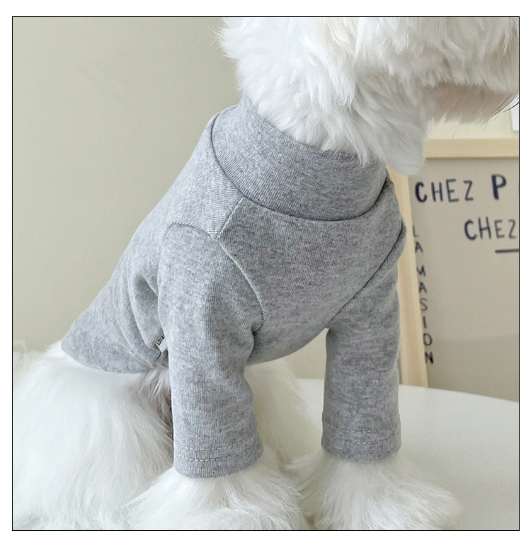 New Luxury Teddy Small Dog Cat Home Apparel for Spring Autumn Winter Letter Print Pet Sweatshirt Dog Clothes