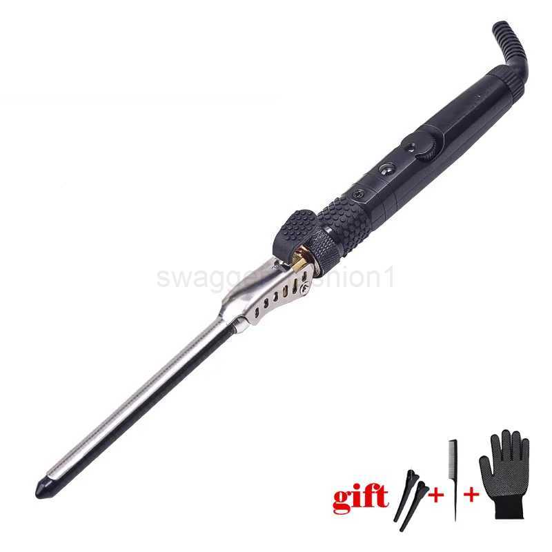 Mens boy Hair Curler Ceramic Hair Curling Wand Small Hair Deep Curly Hair Curlers Rollers Iron Rotating 360 DegreeB240719