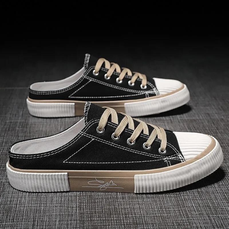 Designer Men's White Shoes Land Tour Leisure Lazy Set Sports Shoes Outdoor Walking Shoes