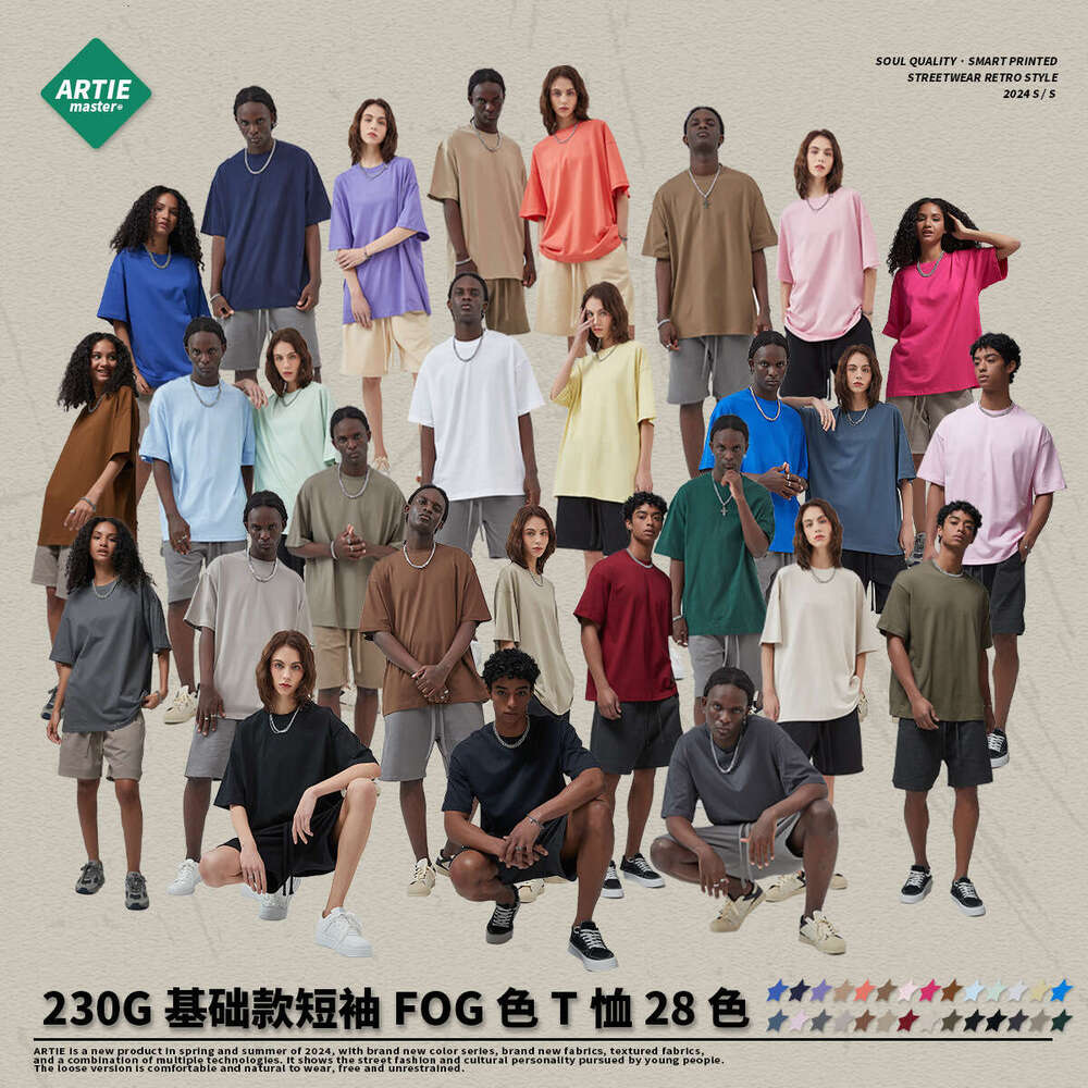 Setset Men New Merchandise Best Saller Fashion Summer Retro Harajuku Print Vintage Quick Drying Pure Cotton Plaid Slim-fit Solid Turtleneck Graphic T 