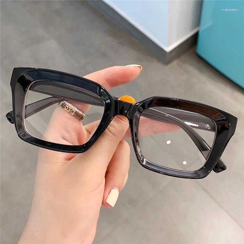 Sunglasses Finished Transparent Square Presbyopic Glasses Women Men Designer Prescription Eyeglasses Reading Anti Blue Light R250603