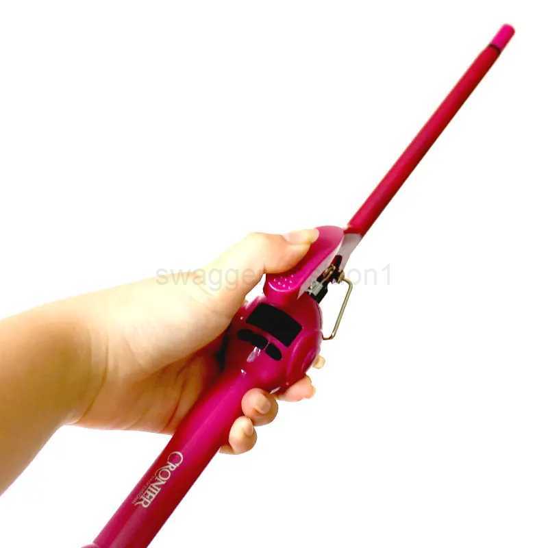 Max 980 Professional Hair Curler Tongs LCD Digital Wand Curling Hair Iron Corrugated Wave Styling Tools 9mm/13mm 110-240vB240719