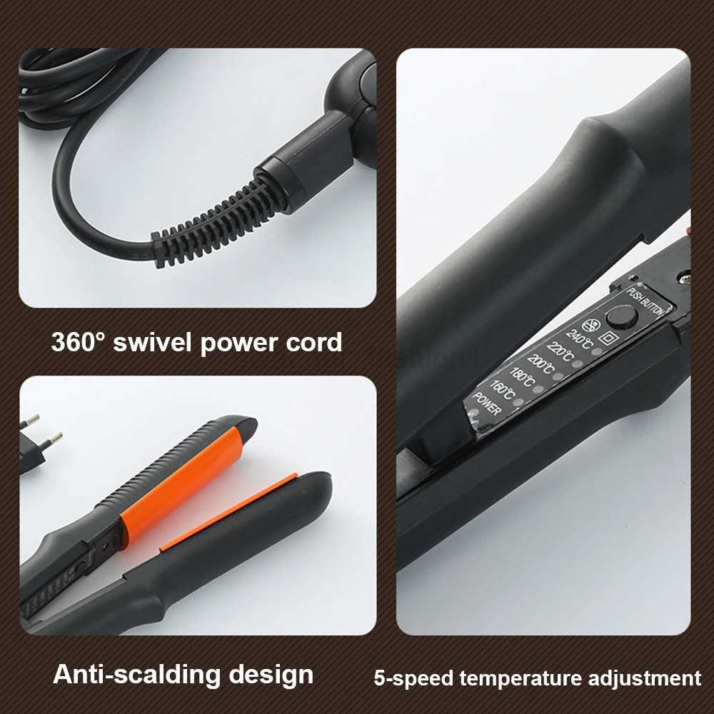 Professional Hair Straightener U-shaped Fluffy Hair Root Perm Curling Ceramic Hair Curler with 5-speed Temperature AdjustmentB240719